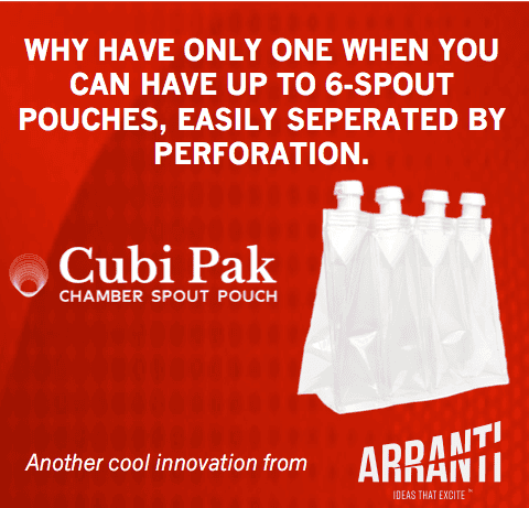 Cubi-Pak flexible packaging by Arranti